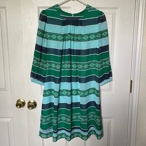Eva Mendes NY&Co striped long sleeve dress